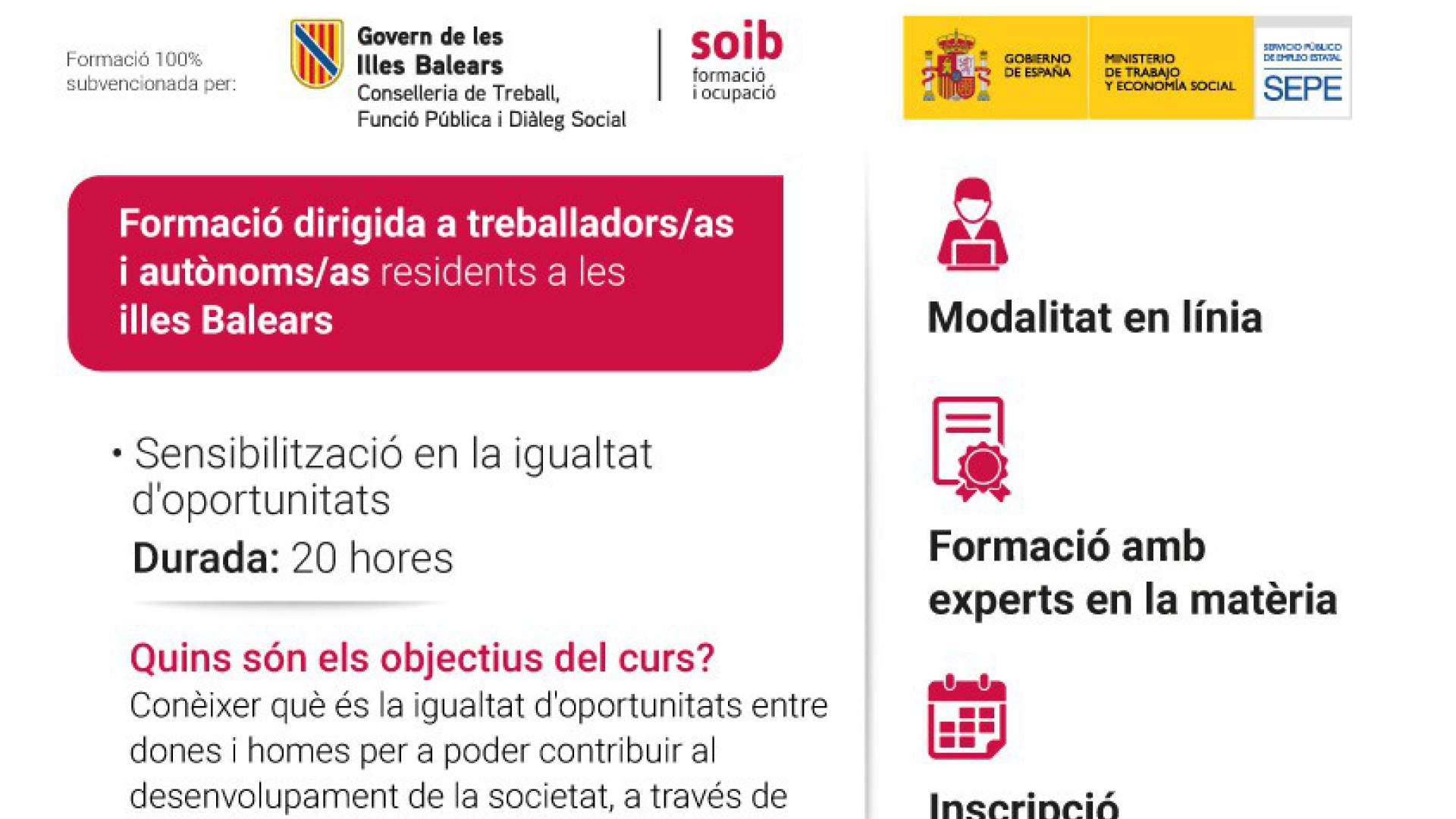 Sensibilització en la igualtat d’oportunitats