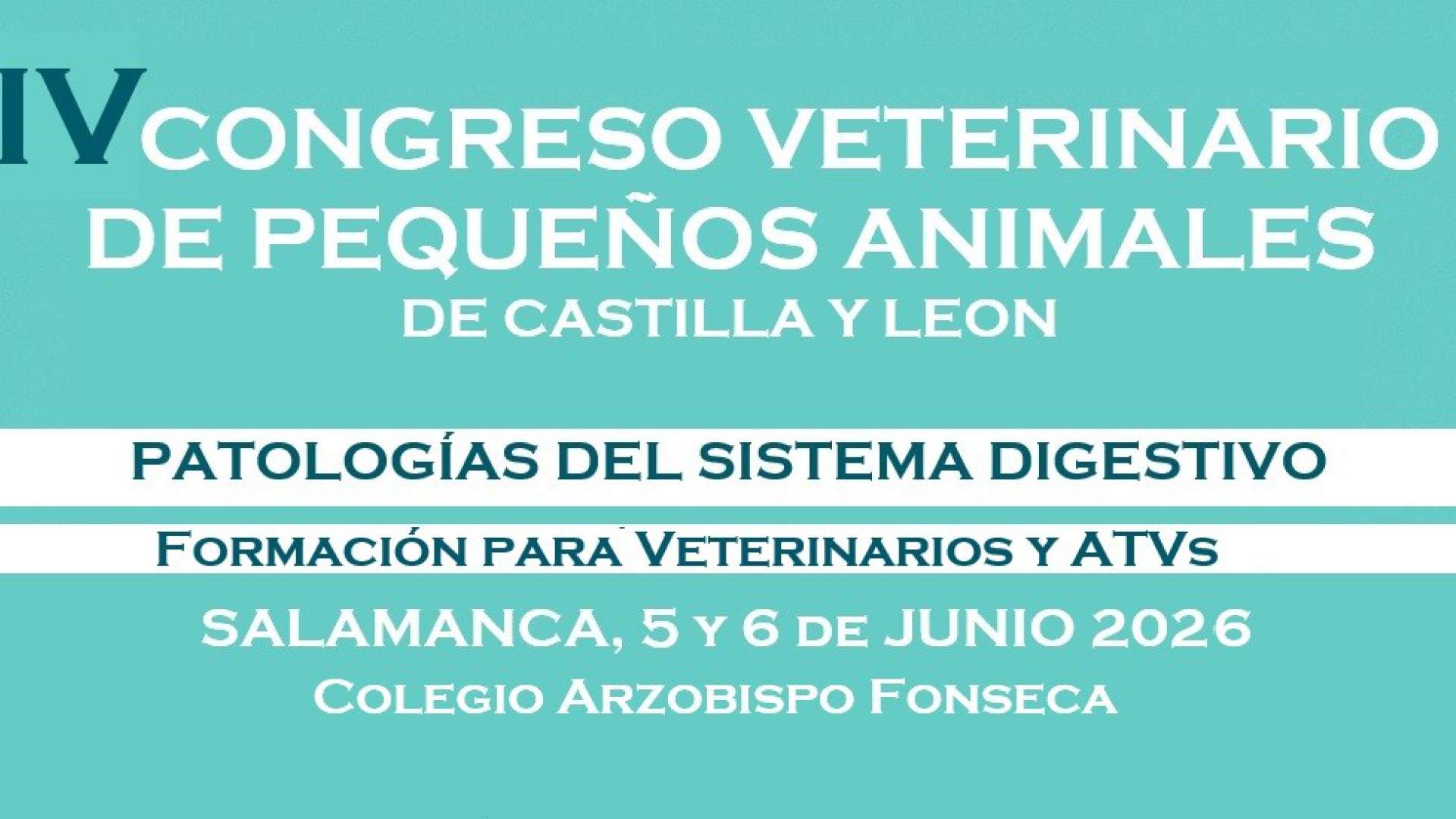 IV CONGRÉS VETERINARI DE PETITS ANIMALS